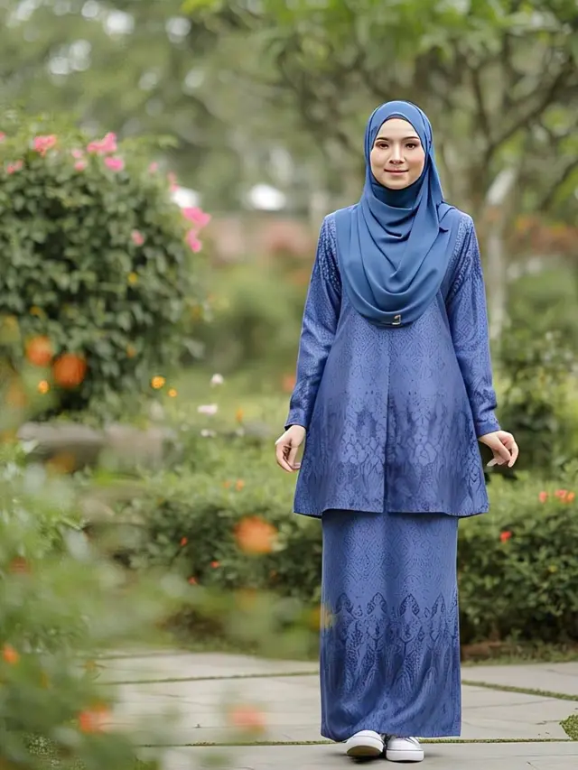 Pilihan Gamis Melayu Modern Terbaru/Via Meta AI