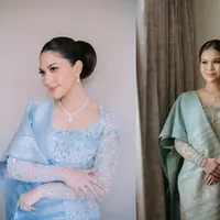 Intip perbedaan gaya Jessica Mila dan Chen Giovani saat pertunangan adat Batak [@jscmila @chengiovanis]