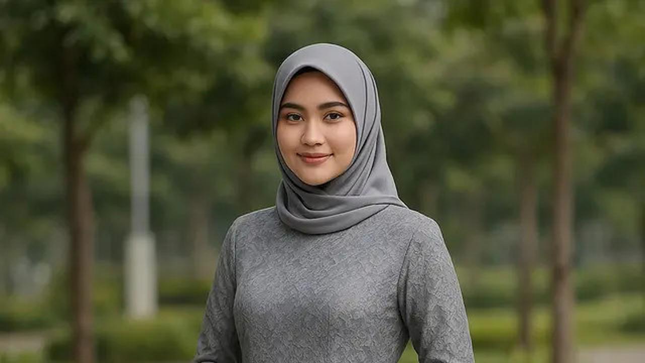7 Model Gamis Brokat Warna Abu-Abu Kombinasi Terbaru, Simpel dan Elegan