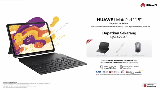 Harga Huawei MatePad 11.5 PaperMatte Edition