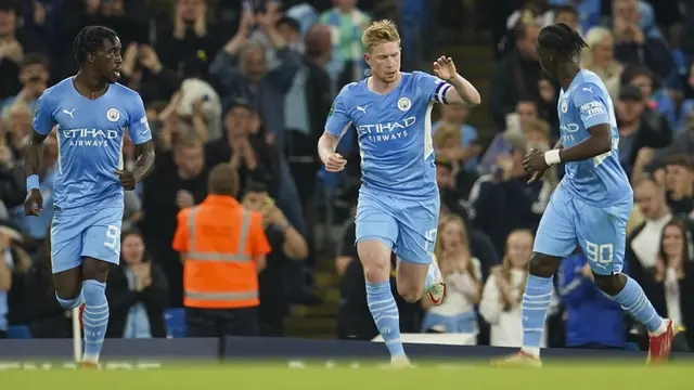 Foto: Liverpool dan Manchester City Pesta Gol dan Lolos ke Babak Keempat Piala Liga Inggris 2021 / 2022