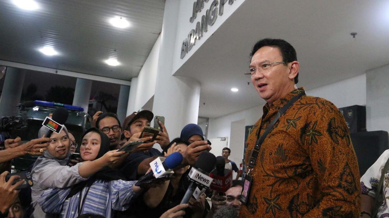Ahok usai diperiksa Kejagung