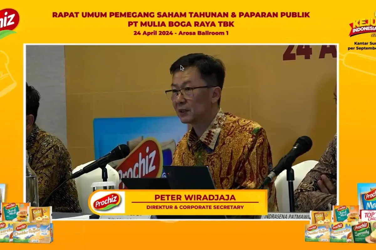 Rapat Umum Pemegang Saham Tahunan (RUPST) PT Mulia Boga Raya Tbk (KEJU) pada Rabu (24/4/2024). (Pipit/Liputan6.com)