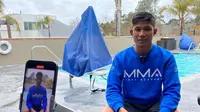 Yoga Prabowo, peserta MMA Fight Academy yang juga berprofesi sebagai guru SD di Boyolali. (Marco Tampubolon/Liputan6.com)