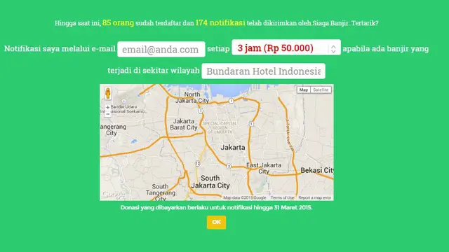 Takut Terjebak Banjir? Pantau di Siagabanjir.org