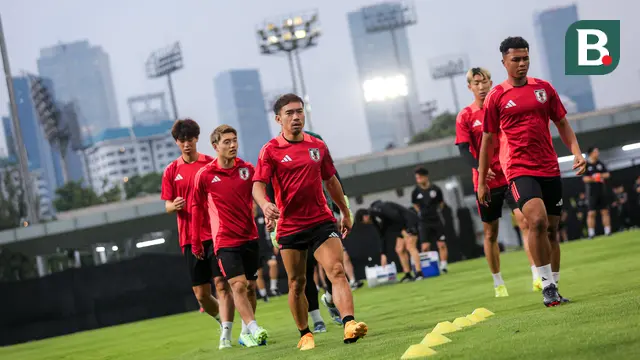 Foto: Langsung Tancap Gas! Jepang Gelar Latihan Perdana Jelang Lawan Timnas Indonesia di Kualifiaksi Piala Dunia 2024