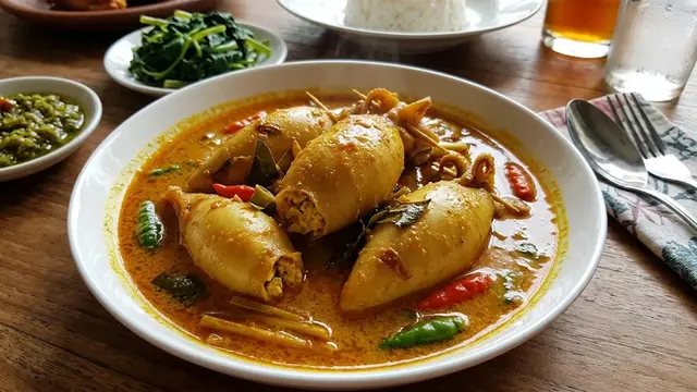 Resep Gulai Cumi Khas Padang yang Empuk dan Gurih/AI Generated