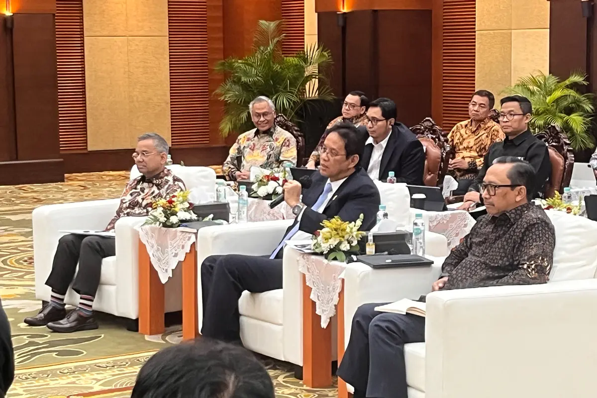 Menteri Keuangan Purbaya Yudhi Sadewa dalam konferensi pers APBN Kita di Kementerian Keuangan, Selasa (21/7/2026). (Liputan6.com/Christian)