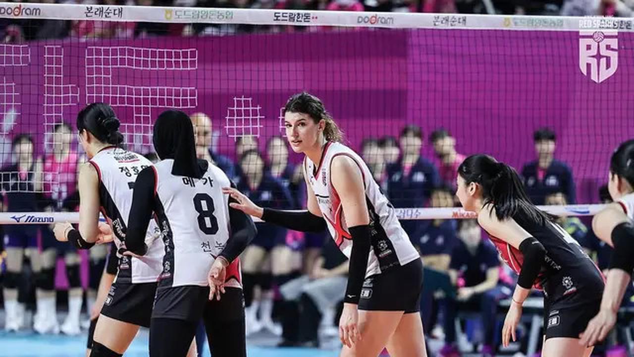 Final Liga Voli Korea Red Sparks Vs Pink Spiders: Laga Mendebarkan, Panggung Megah Megawati Hangestri
