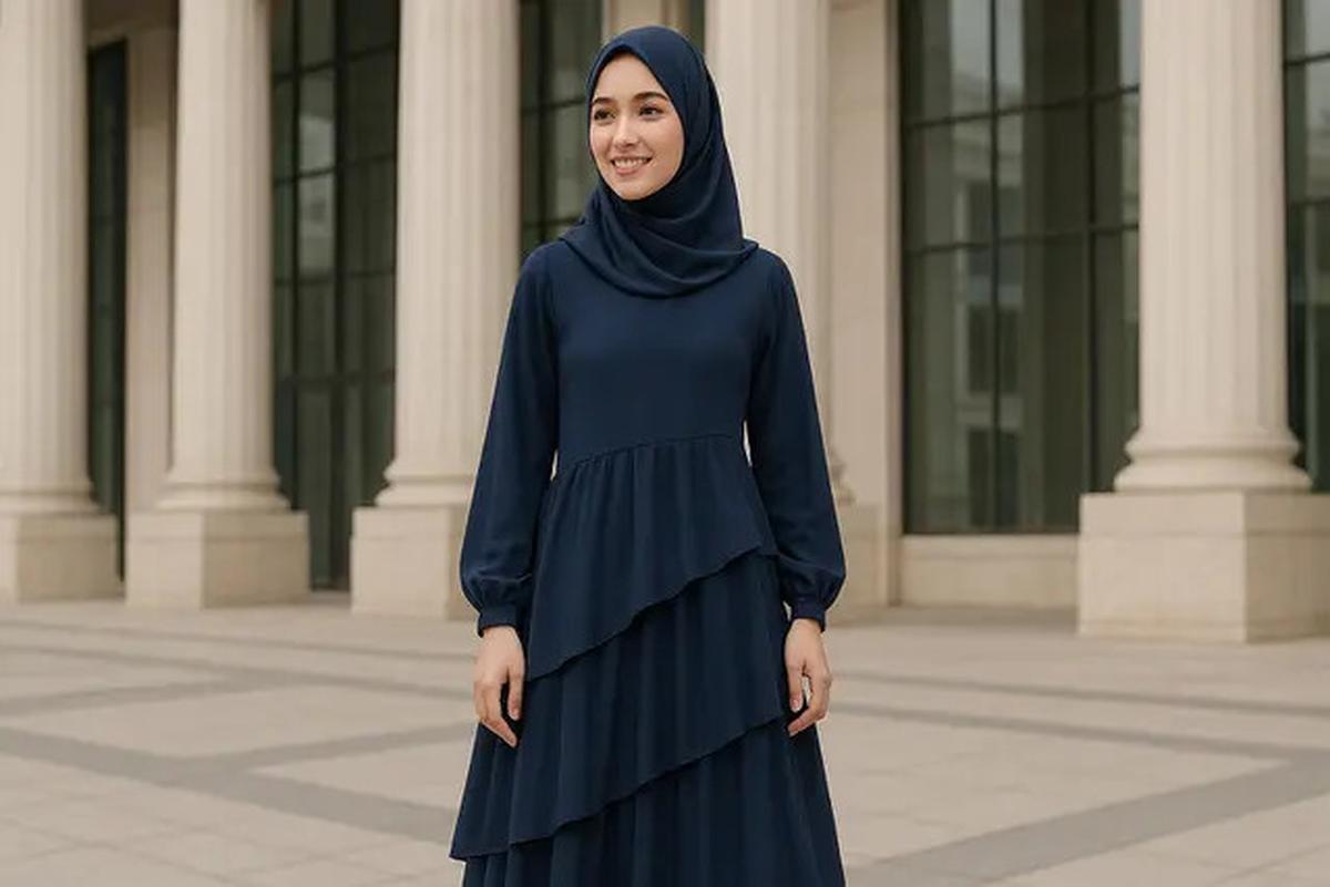 Tips Memilih Gamis agar Tidak Terlihat Tua, Bikin Penampilan Makin Segar