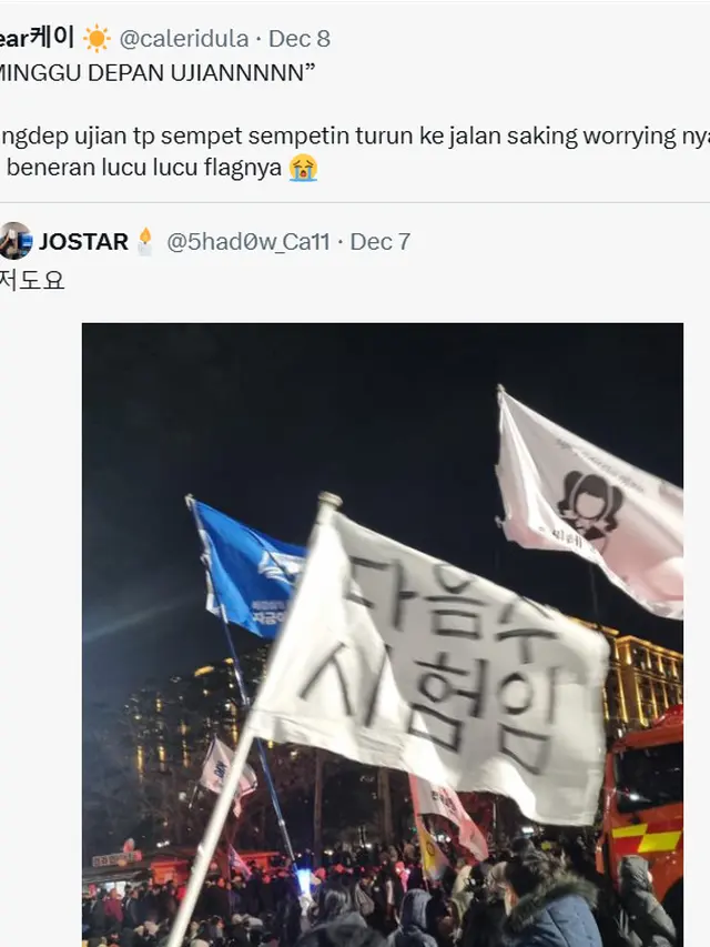 6 Potret Poster Demo di Korea Selatan Ini Bikin Senyum, Relate dengan Netizen Indo