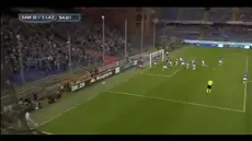 Gol Santiago Gentiletti, Sampdoria 0-1 Lazio, Serie A