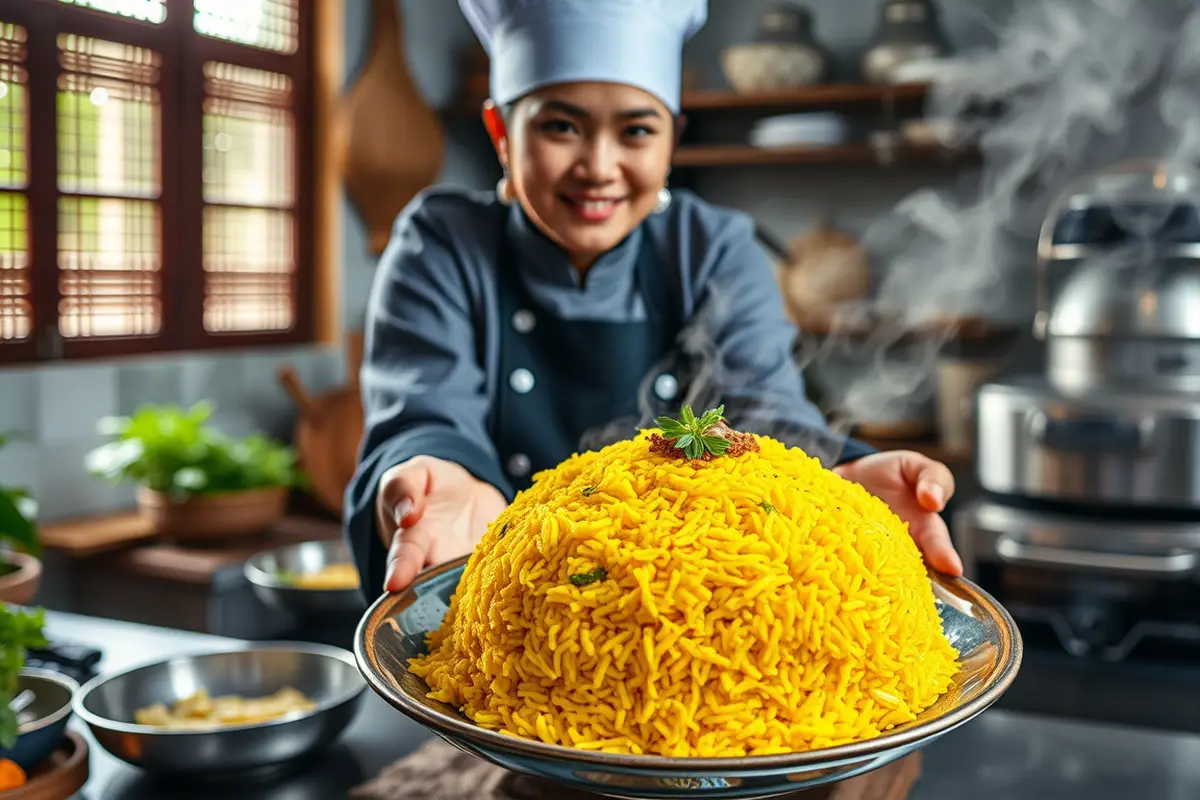 Cara Membuat Nasi Kuning Kukus yang Enak dan Menggugah Selera