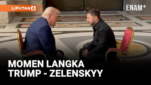VIDEO: Trump dan Zelenskyy Bertemu di Vatikan, Bahas Perang Ukraina