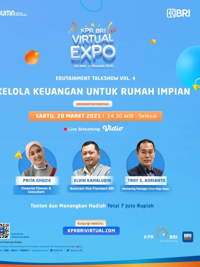 Edutainment Talkshow Vol. 4 - Kelola Keuangan untuk Rumah Impian.
