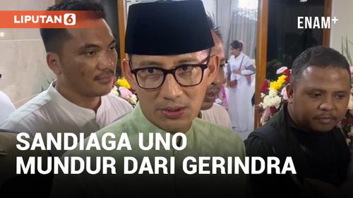 VIDEO: Sandiaga Uno Mengundurkan Diri dari Kepengurusan Partai Gerindra