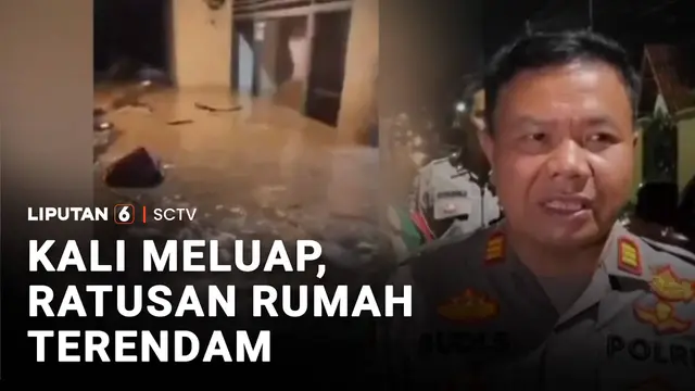 Kali Meluap, Ratusan Rumah di Bogor Kebanjiran