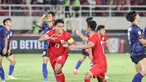 Pemain Timnas Indonesia, Muhammad Ferarri melakukan selebrasi setelah mencetak gol ke gawang Laos pada laga lanjutan Grup B Piala AFF 2024 di Stadion Manahan, Solo, Jawa Tengah, Kamis (12/12/2024). (Bola.com/Abdul Aziz)
