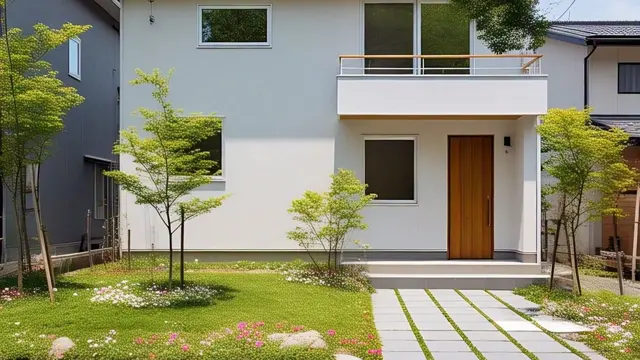 Model Rumah 2 Lantai Minimalis dengan Taman Depan Luas/Nurul Diva Kautsar via Meta AI