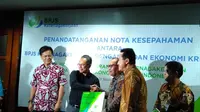 Badan Penyelenggara Jaminan Sosial Ketenagakerjaan  (BPJSTK) membidik para pekerja seni yang mencakup 16 subsektor di Indonesia untuk menjadi peserta BPJS. (Liputan6.com/Fiki Ariyanti)