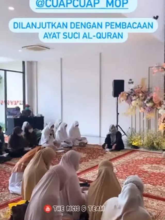 6 Momen Ria Ricis Gelar Pengajian 4 Bulanan, Baby Bumpnya Curi Perhatian