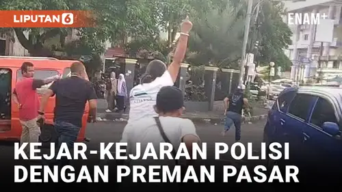 VIDEO: Dikejutkan Polisi yang Menyamar, Puluhan Preman Pasar Raya Padang Lari Terbirit-birit