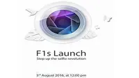 Oppo F1s Mulai Debut 3 Agustus
