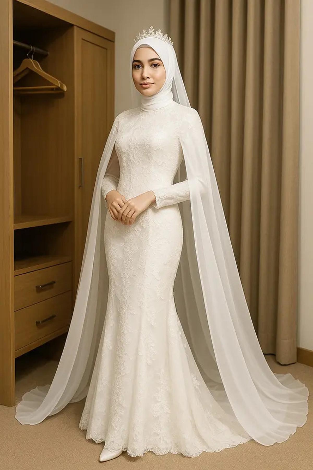 7 Kebaya Pernikahan Sederhana tapi Elegan Berhijab