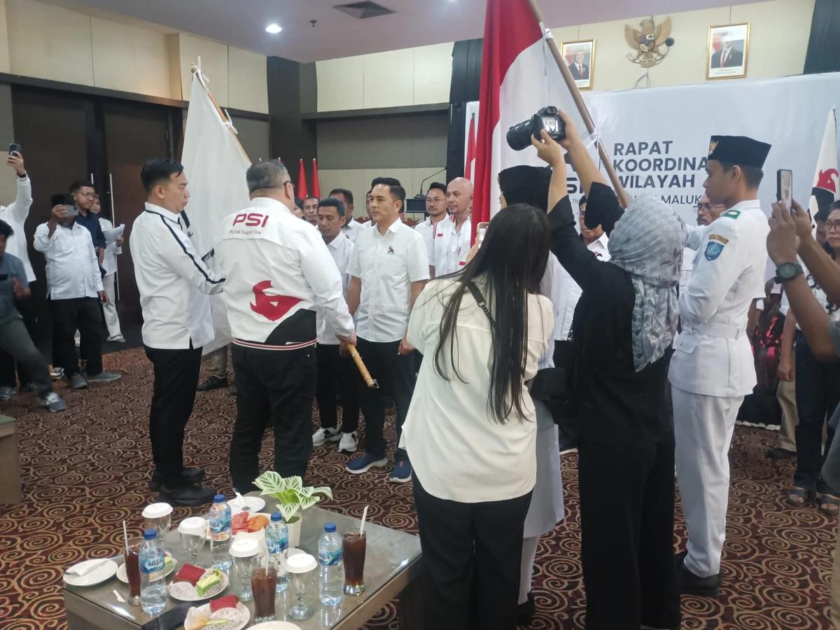 Ketua Harian PSI Ahmad Ali saat membuka acara Rakorwil PSI Maluku Utara