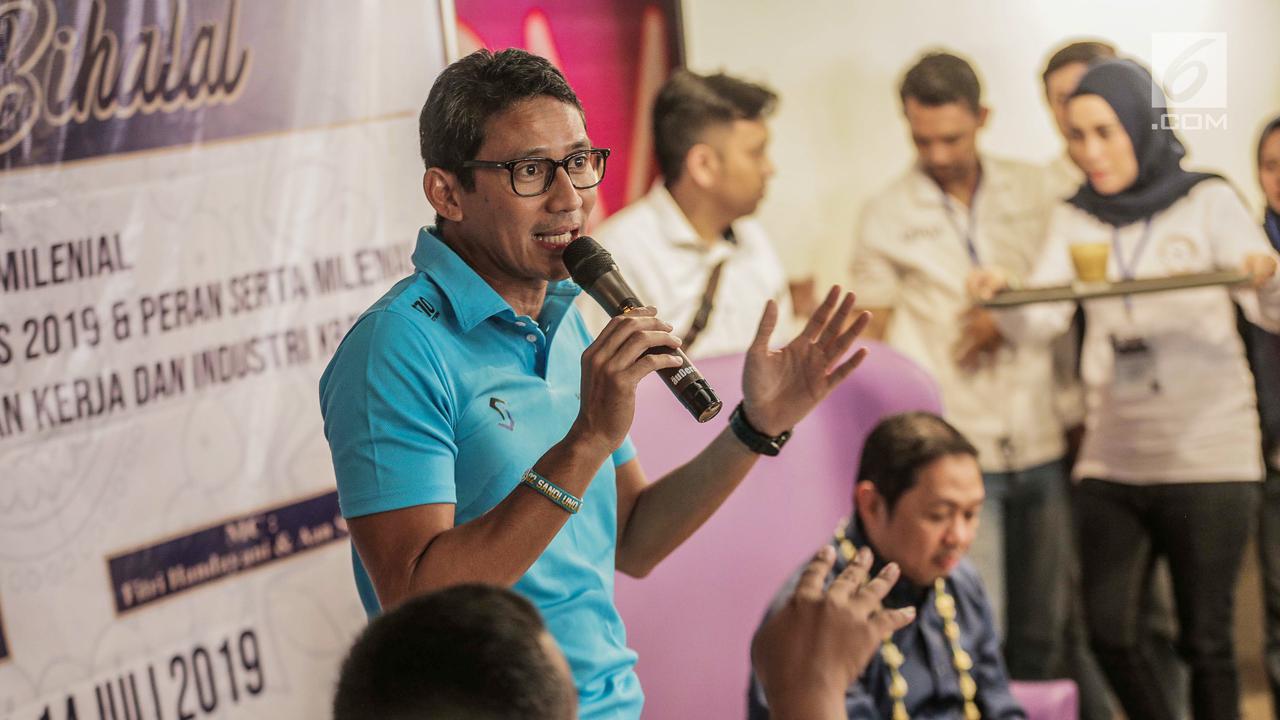 Diskusi Milenial Bareng Sandiaga Uno dan Anis Matta