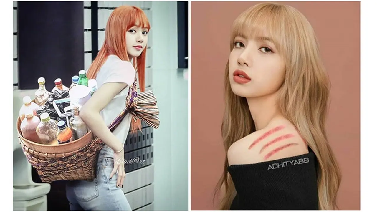 Editan Lisa Blackpink (Sumber: Instagram/photoshop.shitposter)