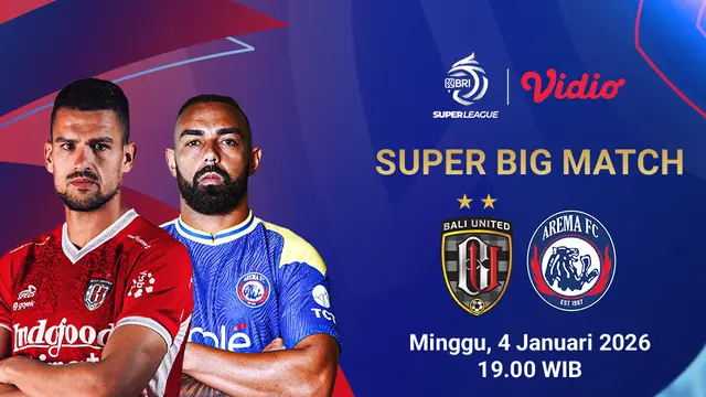 Saksikan Bali United vs Arema FC eksklusif di Vidio. (dok. vidio.com)