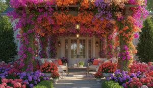 Model Teras Rambat ala Secret Garden. Foto: Gemini