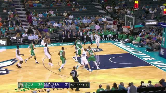 Boston Celtics meraih kemenangan di gim terakhir pramusim NBA atas Charlotte Hornets dengan skor 108-100.