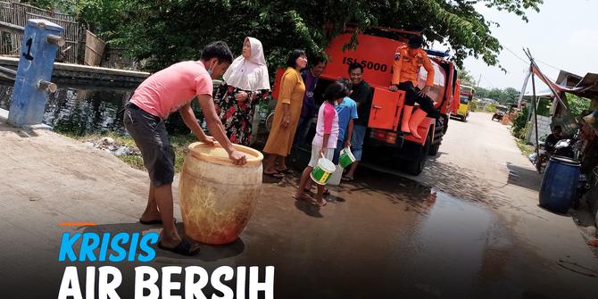 VIDEO: Kali Cilemahabang Tercemar, Pemkab Bekasi Bagikan Air Bersih