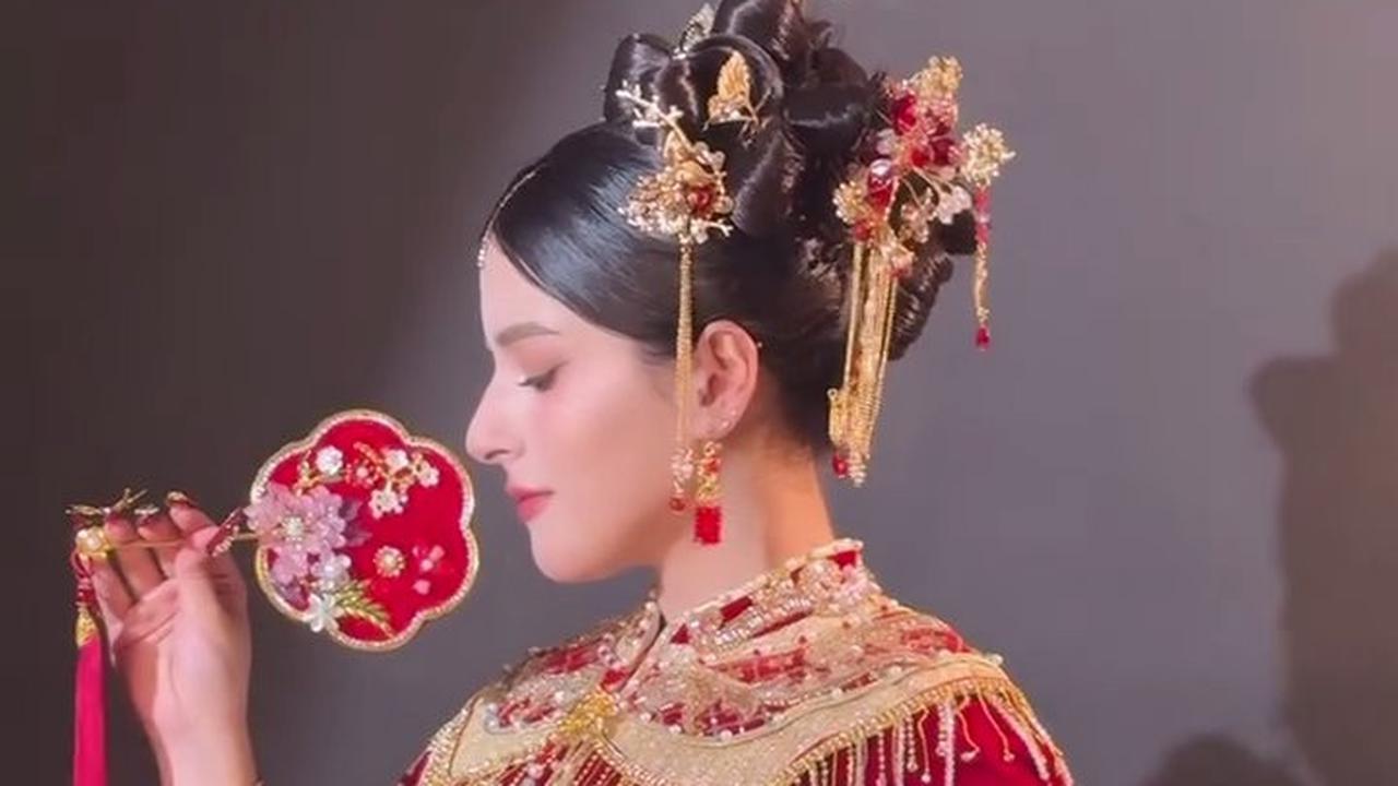Manglingi, 7 Potret Tasya Farasya Makeup ala Pengantin China - Paras Cantiknya bak Unreal