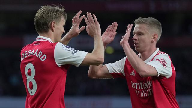 Martin Odegaard dan Oleksandr Zinchenko