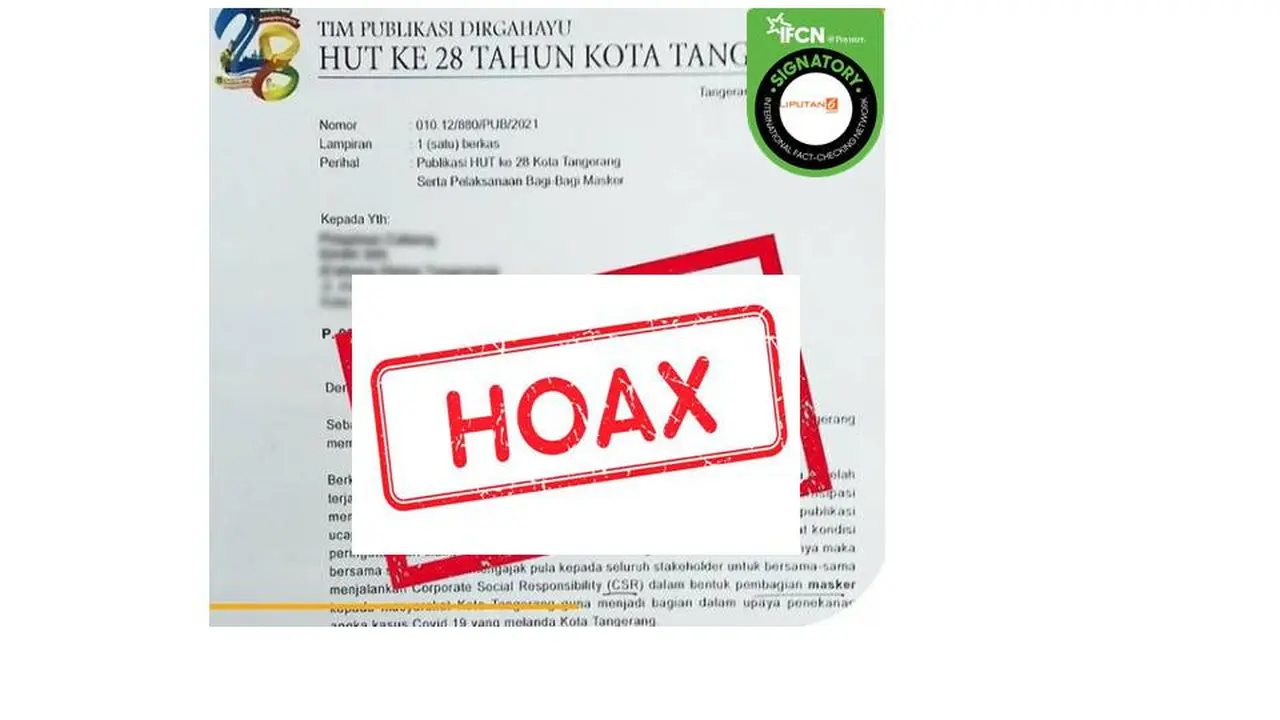 Cek Fakta Pemkot Tangerang