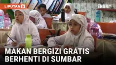 Makan Bergizi Gratis Tiba-tiba Berhenti di Sumbar, Ada Apa?