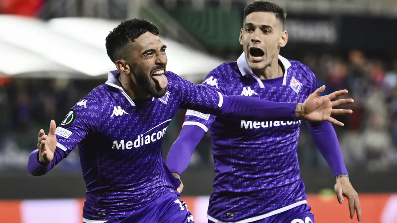 FOTO Fiorentina Lolos Semifinal UEFA Conference League 2023/2024