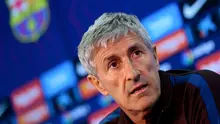Pelatih Barcelona, Quique Setien. (AFP/Pau Barrena)