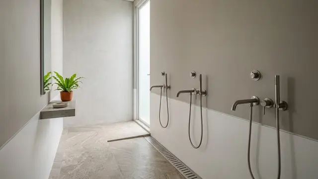 Tempat Wudhu Memanjang Bergaya Minimalis Modern