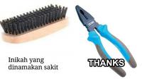 Meme pelesetan (Sumber: Twitter/penyok_goblok)