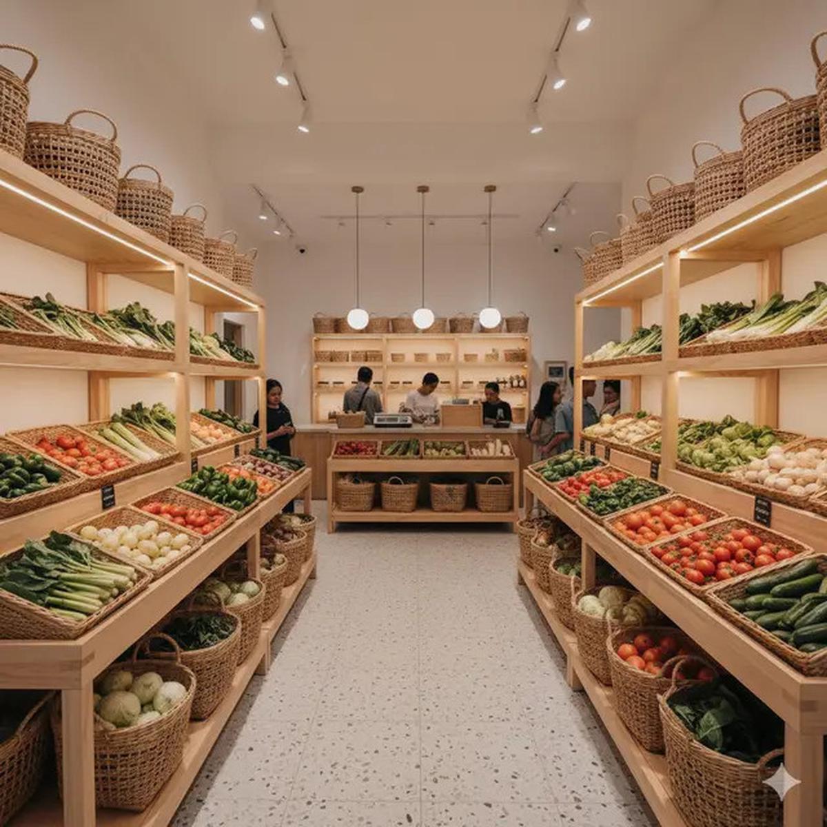 9 Desain Warung Sayur Modern Minimalis, Penataan Rapi dan Menarik
