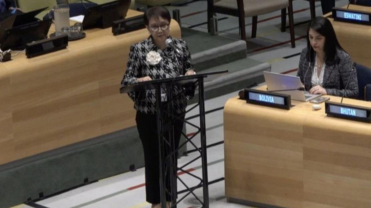 Menlu Retno di Sidang Majelis Umum PBB: Indonesia Berkomitmen Menciptakan Dunia Bebas Senjata Nuklir