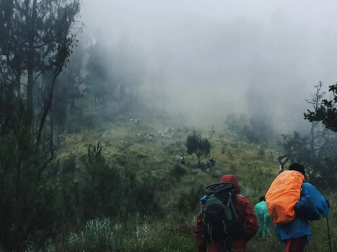 Mendaki gunung. (cheesetian/Instagram)