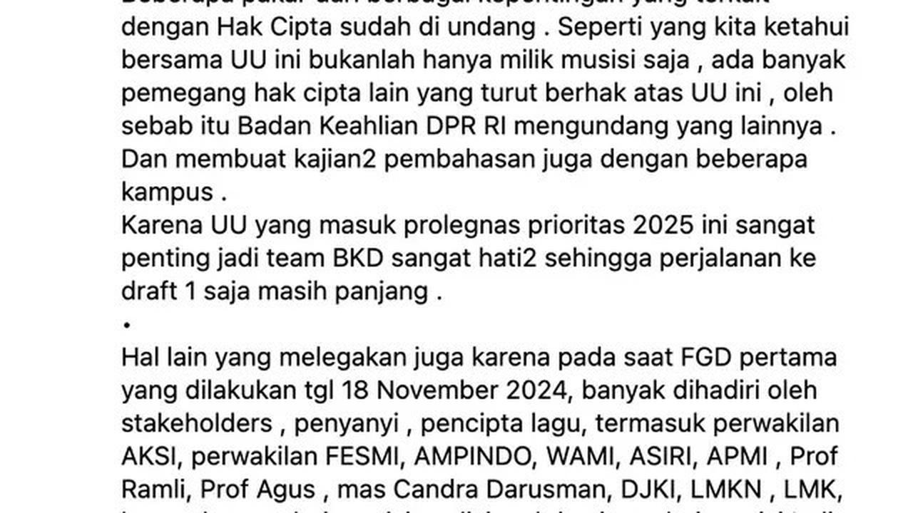Melly Goeslaw Ungkap Revisi UU Hak Cipta Kini Dikaji Badan Keahlian DPR, Jalan ke Draft 1 Masih Panjang