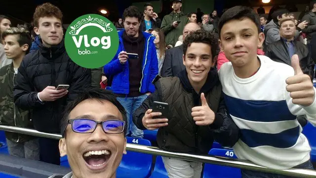 Vlog jurnalis Bola.com, Okky Herman Dilaga yang akan menyaksikan laga Deportivo La Coruna vs Barcelona