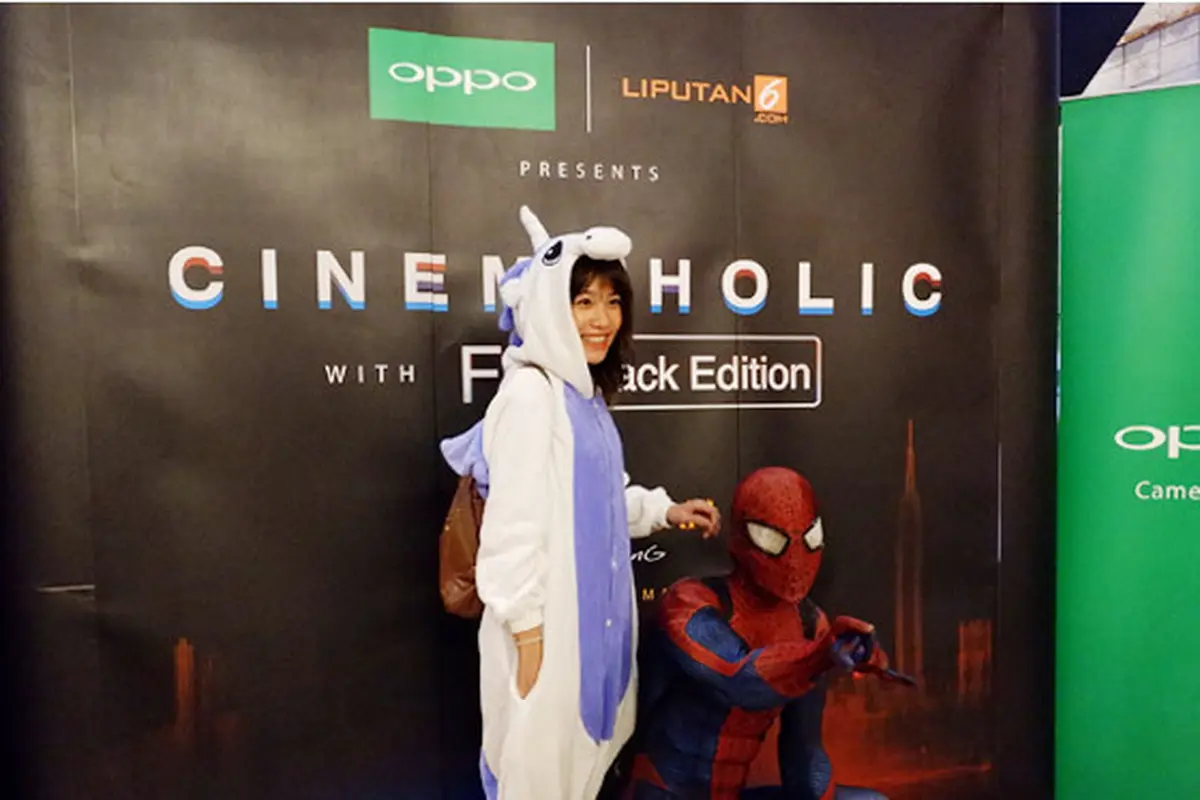 Yap, Gigi Eks Cherrybelle hadir Nobar Cinemaholic Film Spider-Man: Homecoming bersama pacarnya!