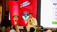 Kepala BNPT RI Komjen Pol Rycko Amelza Dahniel memberikan pesan damai dengan menggelorakan anti kekerasan membangun perdamaian dan harmoni dalam rangka menjaga keutuhan Negara Kesatuan Republik Indonesia (NKRI). (Istimewa)